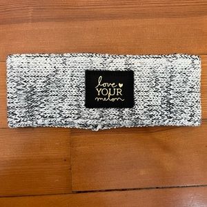 Love Your Melon Black Speckled Knit Headband